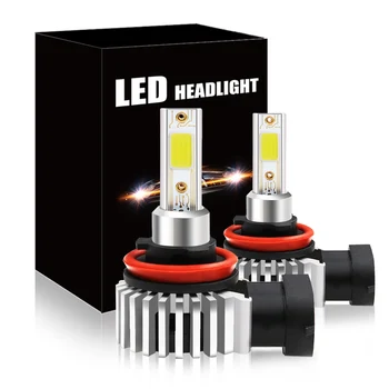 2 ampulės anti-erreur h11 60W Automobilio LED Žibintų Lempučių Rinkinys, skirtas Aukštas/Šviesos Lemputė, rūko Žibintas 6000K Balta H1 H10 9005 9006 H4, H7, H8, H11