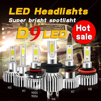 2 ampulės anti-erreur h11 60W Automobilio LED Žibintų Lempučių Rinkinys, skirtas Aukštas/Šviesos Lemputė, rūko Žibintas 6000K Balta H1 H10 9005 9006 H4, H7, H8, H11