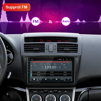 Android 9.1 2Din Automobilio Multimedijos Grotuvas Radijas Audio ForMazda 6 2009-M. automagnetolos, GPS Navigaciją Autoradio Galvos Vienetas MP5 NODVD