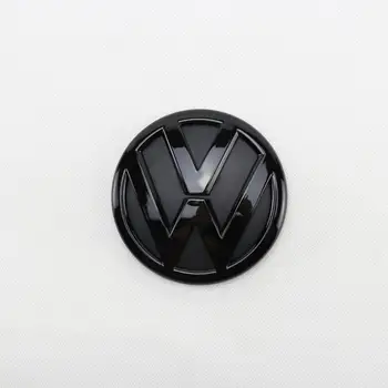 100mm Gloss Black Galinis Kamieno Dangčio Logotipas Ženklelis Pakaitinis Automobilis Logotipas Dekoro Stiliaus Volkswagen Jetta MK6 2011 2012 2013