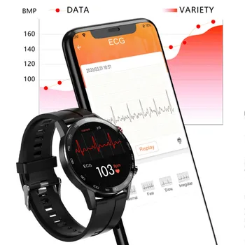 L16 Smart Watch Vyrų EKG PPG IP68 Vandeniui Kelis Sporto Režimą, Širdies ritmo Orų Prognozė 