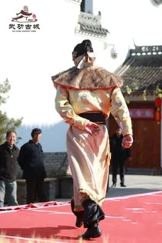 Kinijos derliaus mongolų kostiumai kostiumai vyrams princas cosplay apranga helovinas kariai pilietybės drabužiai