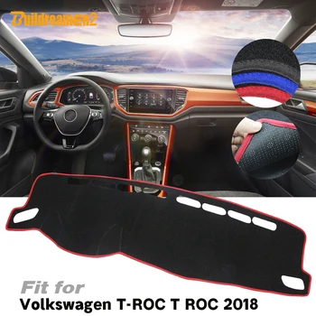 Automobilių Išvengti Šviesos prietaisų Skydelio Mygtukai Padengti galiniu langu Stalas Priemonė Platforma, neslystantis Kilimėlis Volkswagen T-ROC T ROC TROC 2017 2018