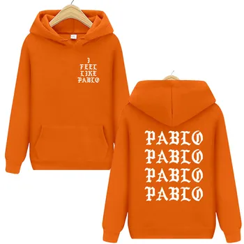 Aš Jaučiu, Kaip Paulius Pablo Kanye West prakaito homme hoodies vyrų Palaidinukė Hoodies Hip-Hop Streetwear Bliuzono pablo hoodie