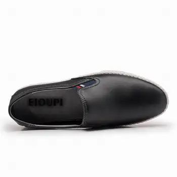 EIOUPI naujo dizaino nekilnojamojo minkšti viso grūdo odiniais kvėpuojantis mens mados verslo atsitiktinis batų vyrams batai e160302