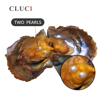 CLUCI 30pcs 6-7mm Gamtos Akoya Perlų Austrių Kokybės Akoya Perlų Karoliukais Austrių Vakuume Įpakuoti Austrės su Dvyniai Pearl WP036SB