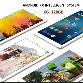Pasaulinė Versija 10 colių 4G LTE Android 8.1 tablet Pc 4G Telefono ryšio Wifi 10 branduolių 6GB RAM 128 GB ROM, 5.0 MP GPS bluetooth tabets