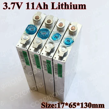 7pcs/daug), 3,7 V 10Ah Baterijos Ličio polimerų 3,7 v 11Ah Ličio Polimero 30A Akumuliatoriai, Aliumininiai už 13s 48v 10Ah Pack 
