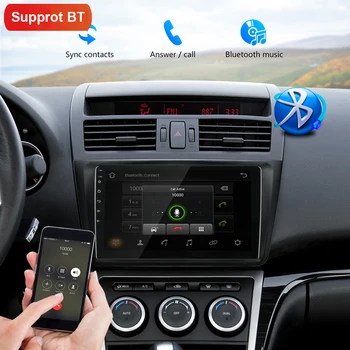 2 Din Automobilio Radijo Multimedijos Grotuvo Mazda 6 Rui sparno 2008-Android 9.1 Auto Automobilis Stereo GPS Navigacijos Galvos Vienetas Garso