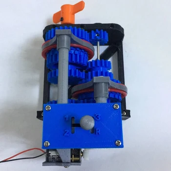 3D Atspausdintas Atbulinės eigos Pavara Keturių Pavarų Imitavimo Modelį 