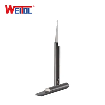 WeiTol 3.175 mm 10vnt/daug CNC Router tiek laipsnį 25 30 40 PCB Graviravimas Bitai pabaiga malūnas karbido 0.1-0.3 mm frezavimo cutter