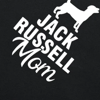 Nauja Jack Russell Terjeras, Mama Šuo Pet Marškinėliai trumpomis Rankovėmis O-Kaklo Medvilnės marškinėliai Mergaitėms Tee Viršūnes Moteris Drabužiai