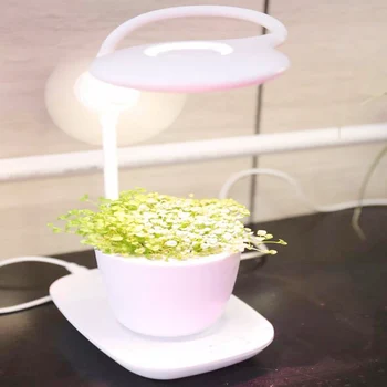 NAUJAS USB led grow light visą spektrą augalų lempos kambarinių gėlių daigų Hydroponics Sistema Fitolampy stalo lempa