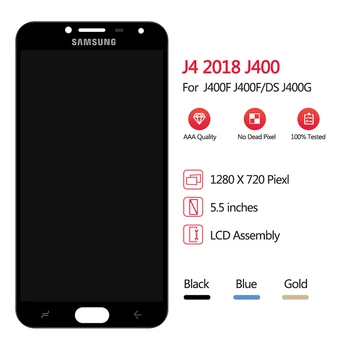 Samsung Galaxy J4 2018 LCD Ekranas Jutiklinis Ekranas skaitmeninis keitiklis Asamblėjos SM J400F J400H J 4 2018 400F SM-J400H Testas