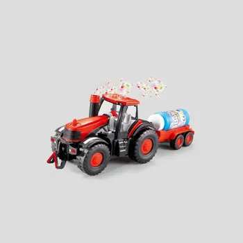 Žaislas Automobilis Burbulo Pūtimo Ūkio Traktoriaus su Šviesos, Garso Vaikams, Mašinų, Automobilių Žaislai Sunkvežimių Skaičius Nutiestas Žaislai Vaikams