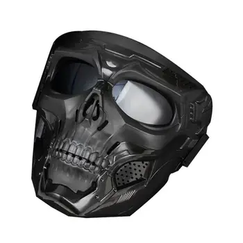 Airsoft Kaukės Anti-Rūko PC Objektyvas Taktinis Kaukė Medžioklės Šautuvas Oro Gun Priedai Kariniai Žaidimai, Šaudymo Dažasvydis Apsaugine Kauke