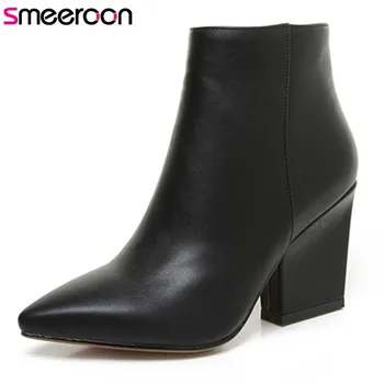 Smeeroon mados rudens-žiemos batai pažymėjo tne batai, moterims aukštakulniai zip moterų batai ponios batai didelis dydis 32-43