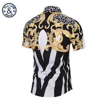 Naujas 2020 metų Vasaros Marškinėliai Vyrams Viršūnes 3d Marškinėliai Spausdinti Rūmuose Aukso Žiedai Dryžuotas Zebras Mados Prekės ženklo Marškinėliai