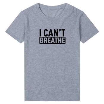 Aš negaliu Kvėpuoti Letter Spausdinimo Moterų Marškinėlius Juoda Gyvena Klausimas Grafinis Tee Marškinėliai Vasaros Mados Moters Drabužius T Shirts Tumblr