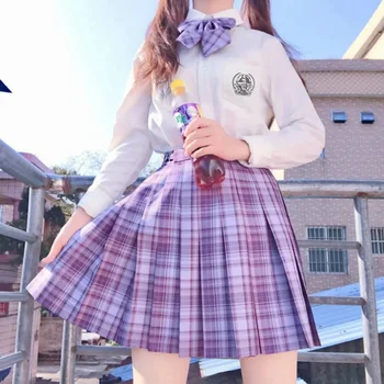 Japonų Mokyklos Suknelė JK Uniformas Sailor Kostiumas, Cosplay Marškinėliai Klostuotas Sijonas Kaklaraištis 3-Vnt Mokyklos Uniforma Mergaitėms Studentų Anime Rinkiniai
