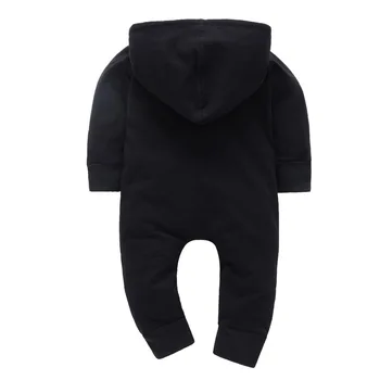 Kūdikiams, kūdikių berniukų, mergaičių drabužiai romper ilgomis rankovėmis bamblys kietas jumpsuit playsuit kūdikį, gobtuvu apranga 0-24M karšto pardavimo