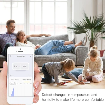 Tuya ZigBee Smart Home Temperatūros Ir Drėgmės Jutiklių Su LED Ekranas, Veikia Su Namų Asistentas Protingo Namo Su Alexa, Google