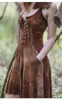 2020 Viduramžių Moterų Suknelės Retro Etninių Genčių Mišinys Amatų Kryžiaus Spageti Dirželis Reguliuoti Plisuotos Apynasrio Suknelė