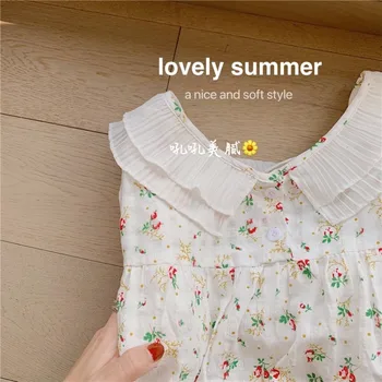 2020 metų vasaros moterų nauja korėjos nekilnojamojo kulka Japonijos minkštas sesuo naktį sijonas cute girl gėlių plonas plonas namų paslauga