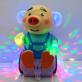Elektroninių Smart Space Pėsčiomis Šokių Paršelių Robotas Žaislas su Muzika, Šviesos, Elektros Muzikiniai Žaislai Augintinį už Vaiką Vaikų Dovanų