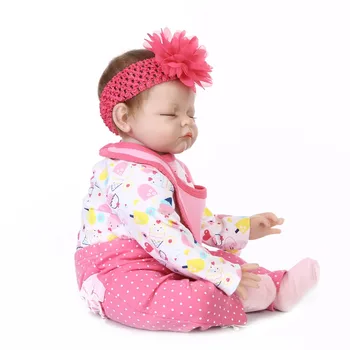 Nemokamas pristatymas karšto pardavimo tikroviška reborn baby doll uždaryti akis cant atidaryti naujagimiui mados lėlės