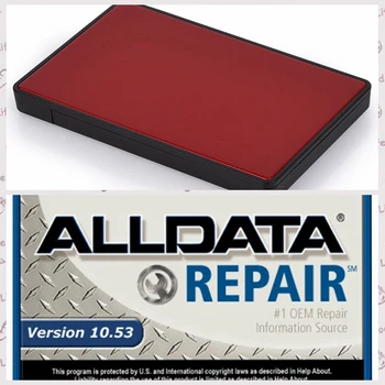 Karšto pardavimo 2020 m. ALLDATA 10.53 mechaninė automobilių remontas programinės įrangos 640g išorinį kietąjį diską USB3.0, ALLDATA REMONTO žinynas nemokamai laivas