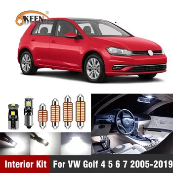 13Pcs Canbus Led Automobilių Salono Apšvietimas Rinkinys, Skirtas VW Volkswagen Golf 4 5 6 7 GTI 2005-2019 Led Salono Apšvietimas Lemputės Dome Žemėlapis Šviesos