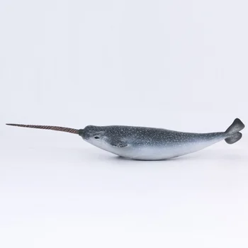 CollectA Laukinių Gyvūnų Gyvenimo Vandenyne Narvalas Vienaragis Banginis PVC Plastiko Pav Vaikai Modelis Žaislas #88615