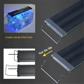 Super Slim LED Šviesos Akvariumas Multi-Color Visą Spektrą 30-120cm Žuvų Bakas Vandens Augalų Jūrų Augti Apšvietimo Lempos ES Plug