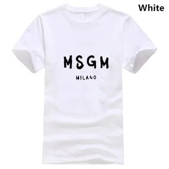 MSGM MILANO T-shirt Mados Viršūnes Tee tumblr marškinėliai Priežodžiai Šūkis Juokingi Marškinėliai