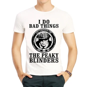 Peaky Laukai, T-Marškinėliai, Baltos Spalvos Mens Drabužius trumpomis Rankovėmis Peaky Laukai, Logo T Shirt Viršūnes Tees marškinėlius Mados Drabužių marškinėlius