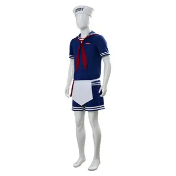 Svetimas Dalykų 3 Robin Kaušeliai Ahoy Cosplay Kostiumas Suknelė Steve Harrington Suaugusiųjų Vienodą Darbo Sailor Kostiumas Helovyno Karnavalas