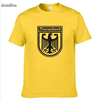 Vokietija vokietijos Vėliava Crest Vokietija Erelis Marškinėliai vyriški Naujas Mados B Žmogus, O-Kaklo T-Shirt Harajuku Topai Marškinėliai