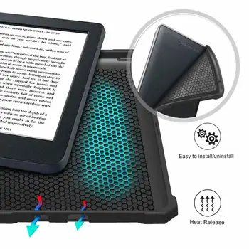 Smart case Visiems-nauja Kumelė Nia e-Reader 2020 Spaudai - Lengvas, tinka slim smart apsauginis dangtelis su auto sleep/wake