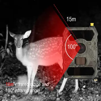 Lauko 3G HD 1080P MMS Naktinio Matymo Laukinių Takas Medžioklės App Kontrolės Priežiūros Spąstus Žaidimas Kamera Laukinių gyvūnų Medžioklė Už Cam