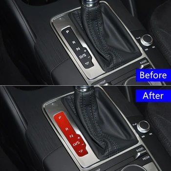 Automobilio Stilius rankinis Stabdis Pavarų Perjungimo Skydelis Mygtukų Apdaila Padengti Apdaila Audi A3 8V 2013-2018 m. Interjero Priedai