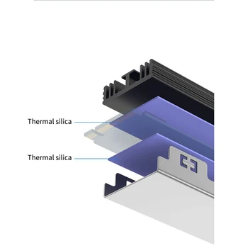 XT-XINTE 10mm M. 2 SSD Heatsink Šilumos Radiatoriaus Aušinimo Silicio Therma Pagalvėlės Aušintuvo NVME SATA dėl NGFF PCIE SSD