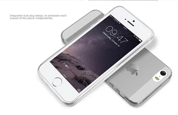 NILLKIN iPhone 5s Se Atveju Plono Skaidraus Minkšto Silikono TPU Apsauginiai Dėklai iPhone SE 5 5S Telefono Rubisafe Atgal Apima