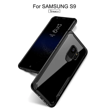 IPAKY Skaidrus Atveju, Samsung Galaxy S9 Plus Atveju Minkštos TPU+PC Galinį Dangtelį Šarvai atsparus smūgiams Atveju, Samsung Galaxy S9 Coque
