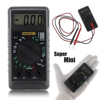 Mini Pocket DMM Skaitmeninės Kelių Metrų OHM Bandymo Voltmeter Ammeter su Sirena
