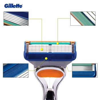 Karšto Gillette Fusion Skutimosi Peiliukai Ir Rankena Vyrų Veido Plaukų Skutimosi Priemonė Patogiai 5-sluoksnis Vokietija, Importuotų Peiliukai
