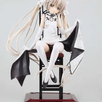 Anime Yosuga no Sora Kasugano Sora Balta Ver PVC Veiksmų Skaičius, Kolekcionuojamos lėlės Modelio žaislas 22cm