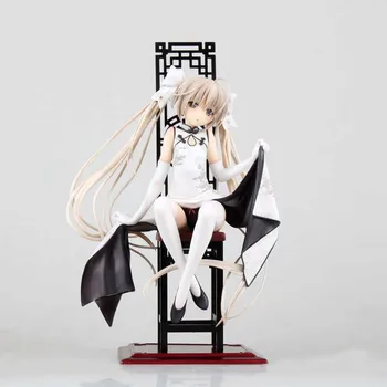 Anime Yosuga no Sora Kasugano Sora Balta Ver PVC Veiksmų Skaičius, Kolekcionuojamos lėlės Modelio žaislas 22cm