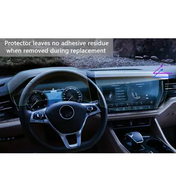LFOTPP Už Touareg 2019 Automobilių GPS Navigacijos prietaisų Skydelio Ekrane PET Ekrano Apsauginės Plėvelės Auto Interjero Aksesuarų 2 vnt