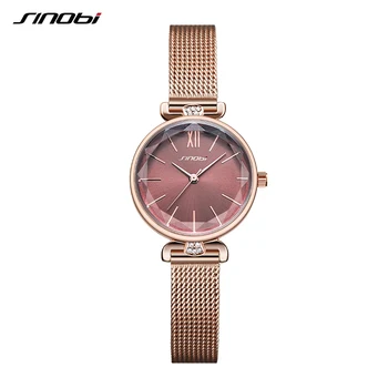 SINOBI Viršuje Prabangos Prekės ženklo Moterų Laikrodžiai, Aukso Plieno Watchband Riešo Žiūrėti Moterų Žalia Dial Diamond Ponios Žiūrėti Reloj Mujer